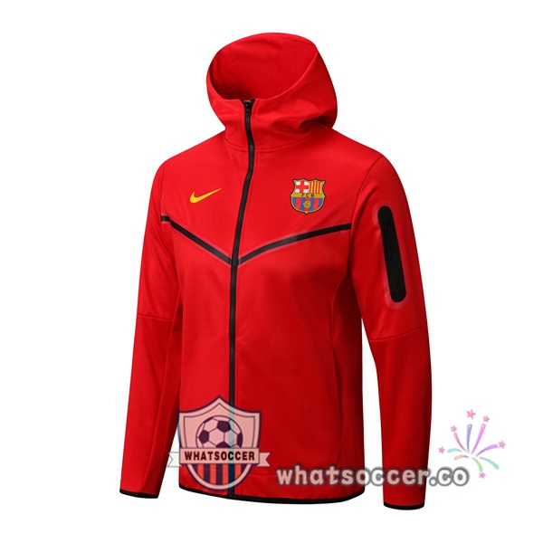 FC Barcelona Hooded Jacket Red 2022-2023