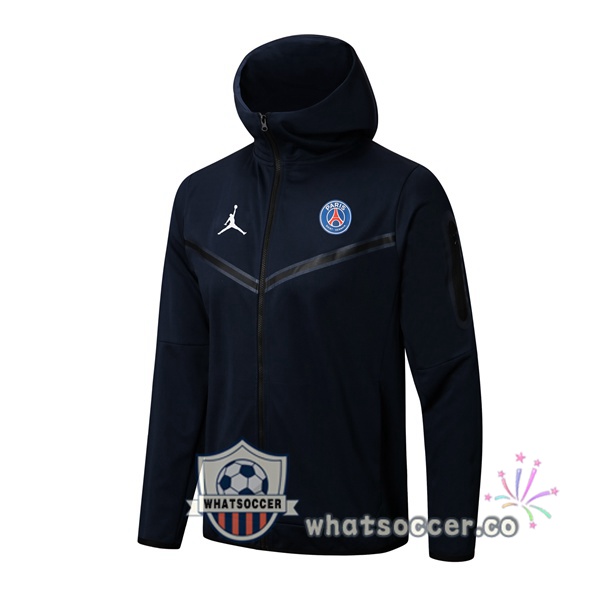 JORDAN Paris PSG Hooded Jacket Blue Royal 2022-2023