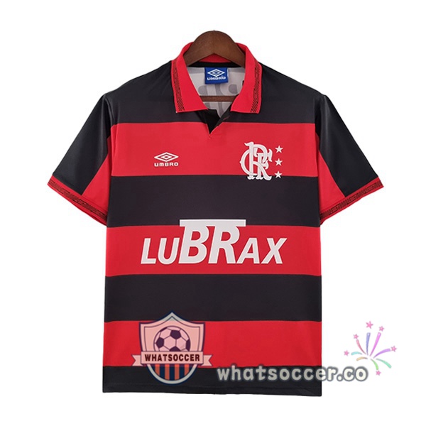Flamengo Retro Home Soccer Jerseys Red Black 1992-1993