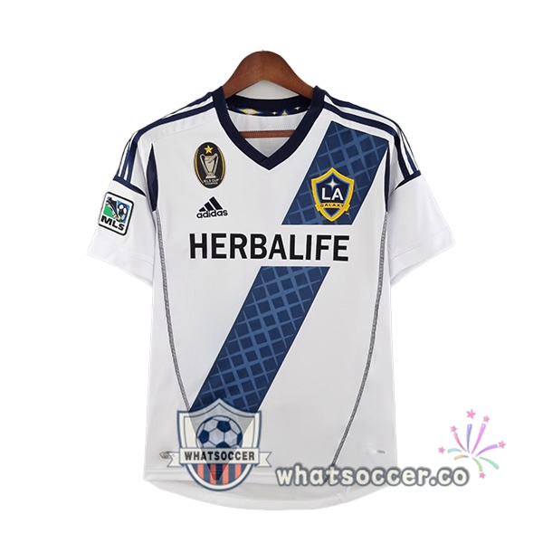 LA Galaxy Retro Home Soccer Jerseys White 2012