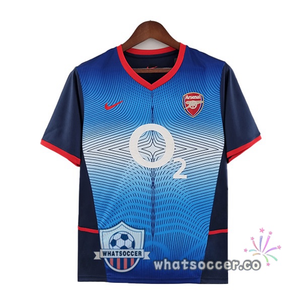 Arsenal Retro Away Soccer Jerseys Blue 2002-2004