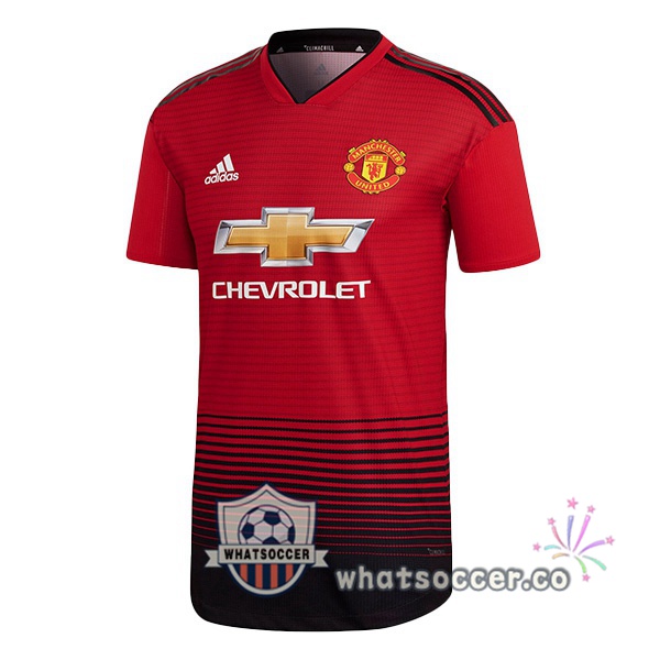 Manchester United Retro Home Soccer Jerseys Red Black 2018-2019
