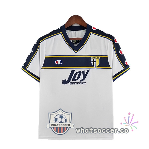 Parma Calcio Retro Away Soccer Jerseys White 2001-2002