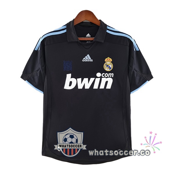 Real Madrid Retro Away Soccer Jerseys Black 2009-2010
