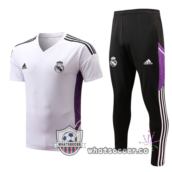Real Madrid Training T-Shirts + Pants White 2022-2023