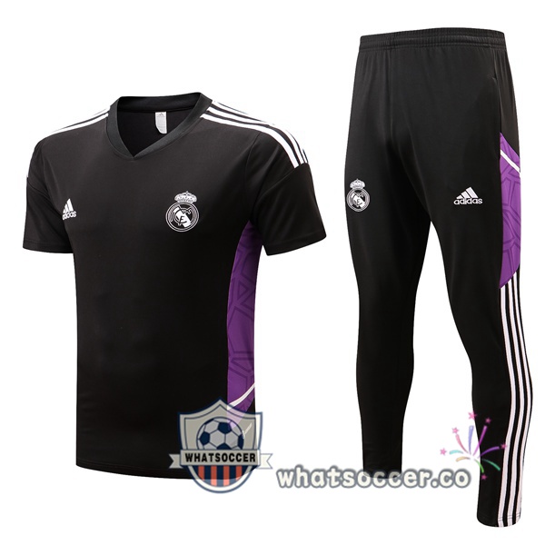 Real Madrid Training T-Shirts + Pants Black 2022-2023