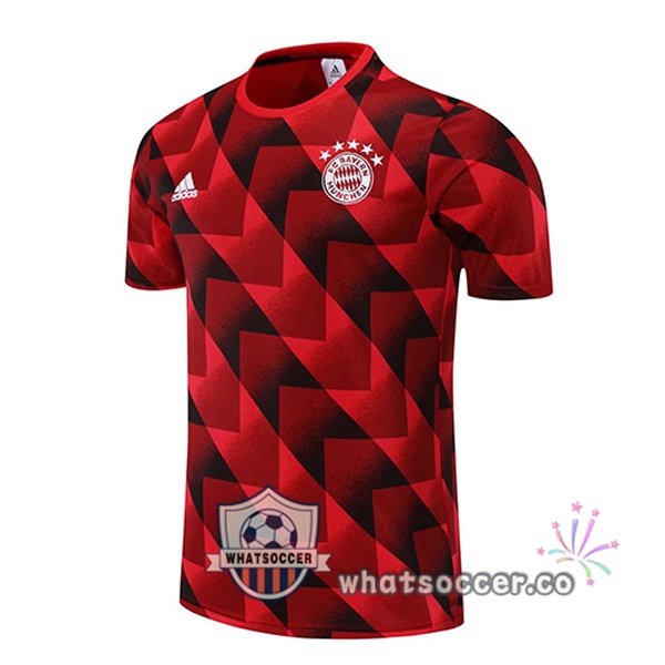 Bayern Munich Training T-Shirts Red Black 2022-2023