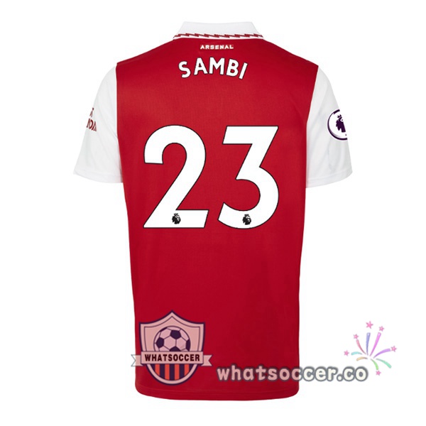 Arsenal (SAMBI 23) Home Soccer Jerseys Red White 2022-2023