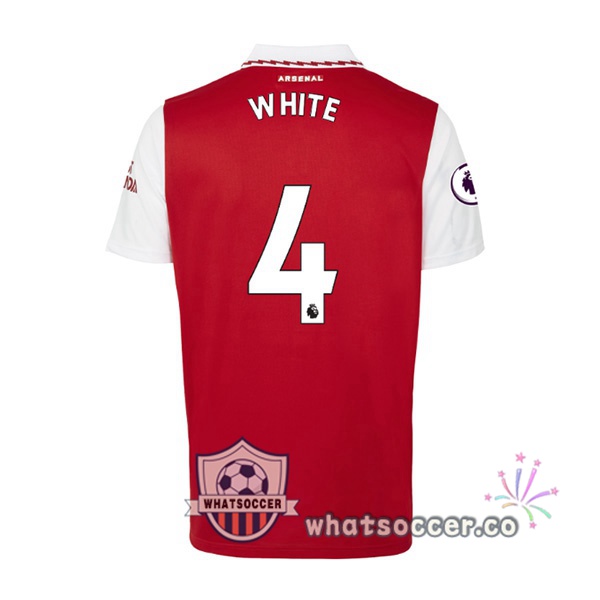 Arsenal (WHITE 4) Home Soccer Jerseys Red White 2022-2023