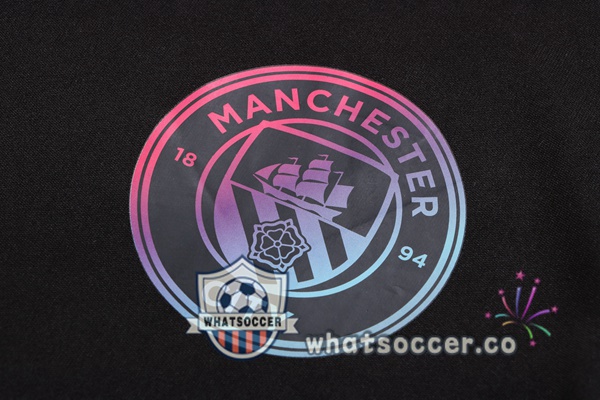 Training Polo Manchester City + Pants Black 2022-2023