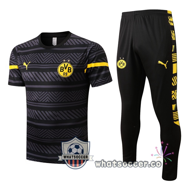 Dortmund BVB Training T-Shirts + Pants Gray 2022-2023
