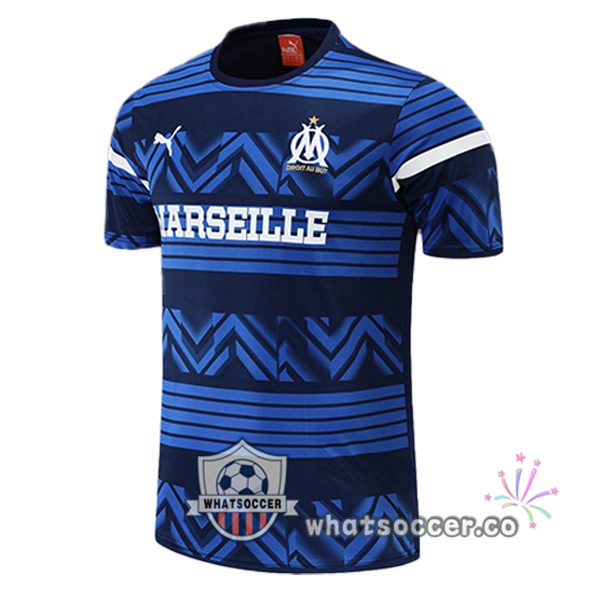 Olympique de Marseille Training T-Shirts Blue 2022-2023