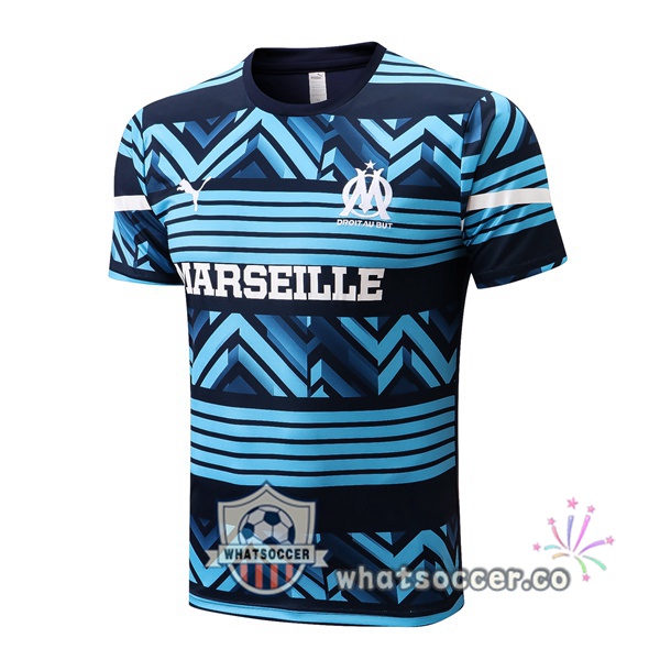 Olympique de Marseille Training T-Shirts Blue 2022-2023