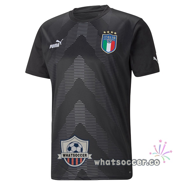 Italy Goalkeeper Soccer Jerseys Black 2022-2023