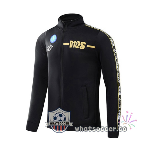 SSC Napoli Soccer Jacket Black 2022-2023