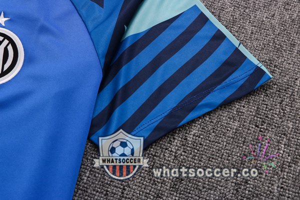 Training Polo Inter Milan + Pants Blue 2022-2023