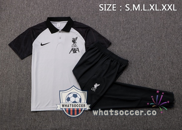 Training Polo FC Liverpool + Pants Gray Black 2022-2023