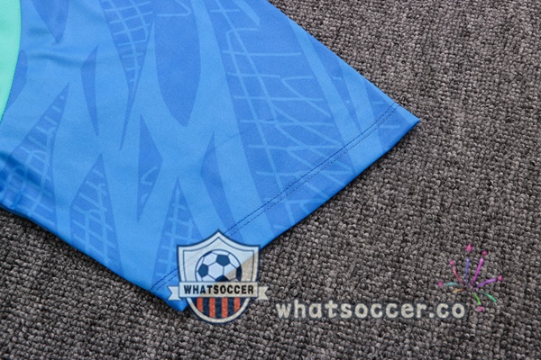 Training Polo FC Barcelona + Pants Green Blue 2022-2023