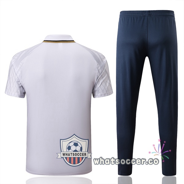 Training Polo France + Pants White 2022-2023