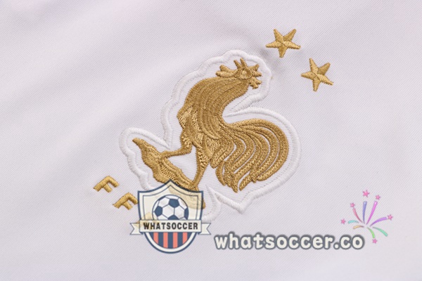 Training Polo France + Pants White 2022-2023