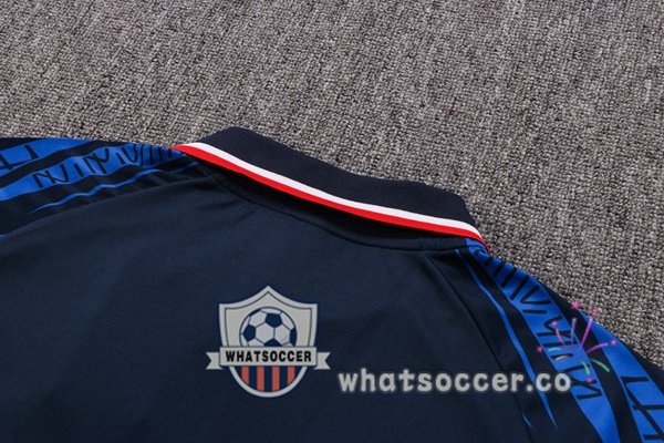 Training Polo France + Pants Blue Royal 2022-2023