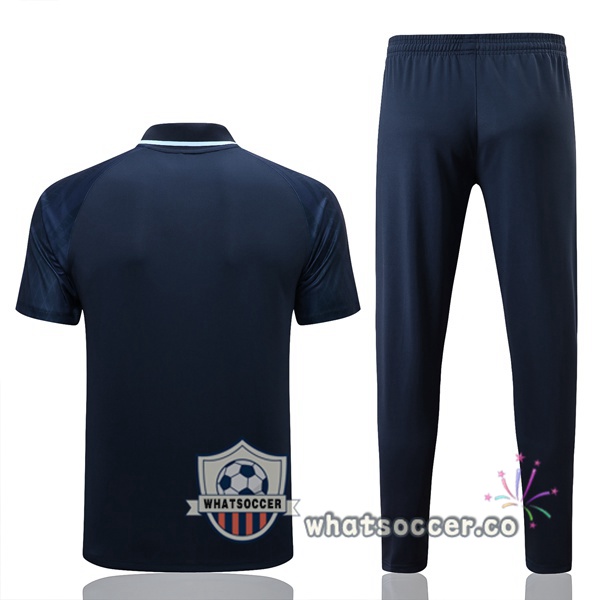 Training Polo Paris PSG + Pants Blue Royal 2022-2023