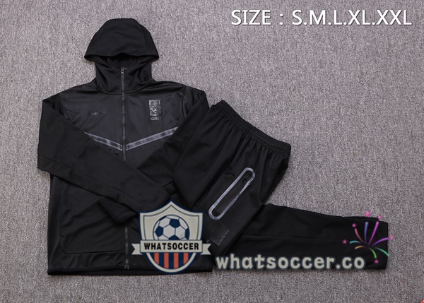 Korea Black Hooded Jacket 2022-2023