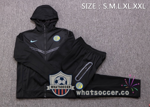 Inter Milan Black Hooded Jacket 2022-2023