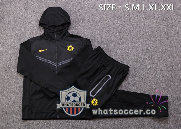 FC Chelsea Black Hooded Jacket 2022-2023