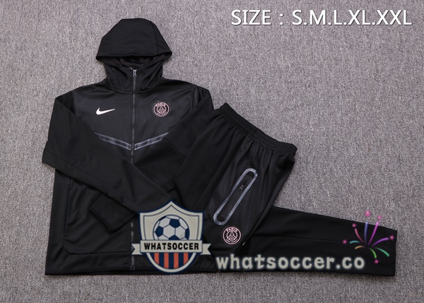 Paris PSG Black Hooded Jacket 2022-2023