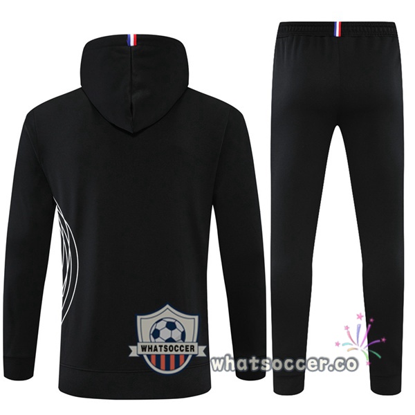 JORDAN Paris PSG Black Hooded Jacket 2022-2023