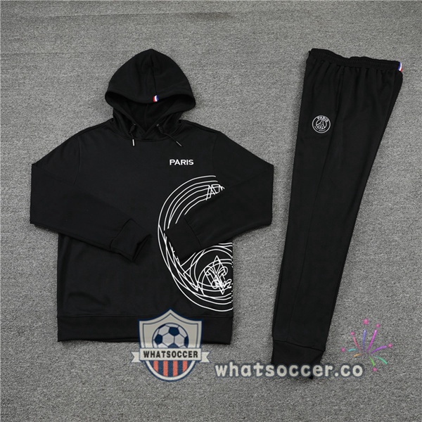 JORDAN Paris PSG Black Hooded Jacket 2022-2023