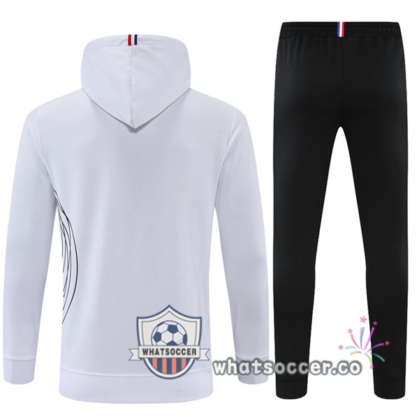 JORDAN Paris PSG White Hooded Jacket 2022-2023