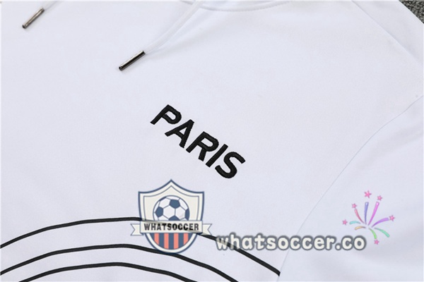 JORDAN Paris PSG White Hooded Jacket 2022-2023