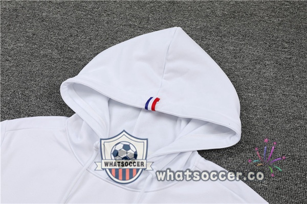 JORDAN Paris PSG White Hooded Jacket 2022-2023