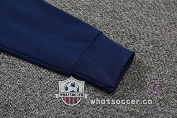 JORDAN Paris PSG Blue Royal Hooded Jacket 2022-2023
