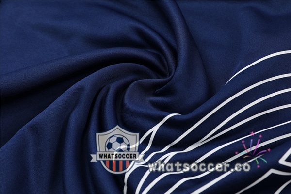 JORDAN Paris PSG Blue Royal Hooded Jacket 2022-2023