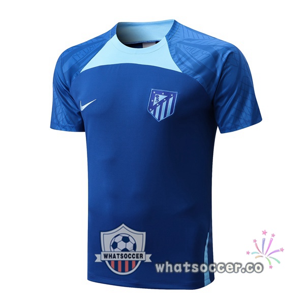 Atletico Madrid Training T-Shirts Blue 2022-2023