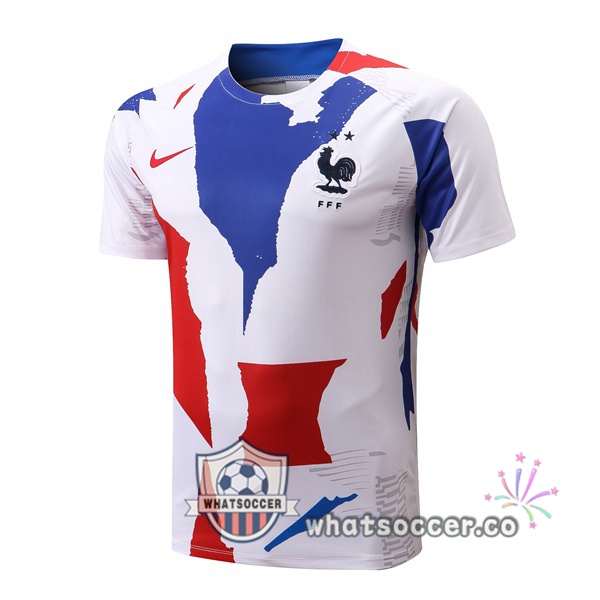 France Training T-Shirts White 2022-2023