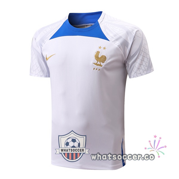 France Training T-Shirts White 2022-2023