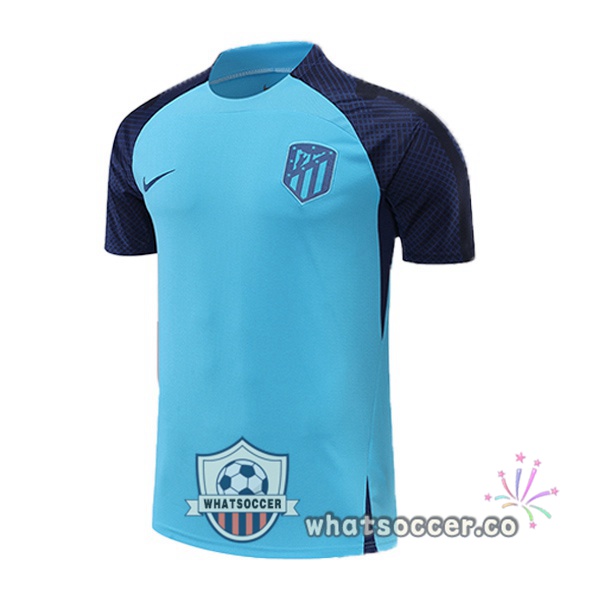 Atletico Madrid Training T-Shirts Blue 2022-2023