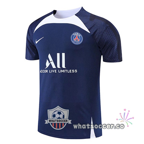 Paris PSG Training T-Shirts Blue Royal 2022-2023
