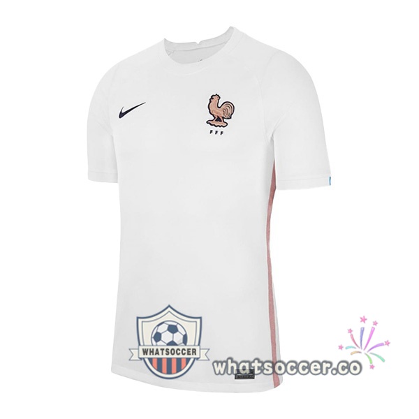 France Women Away Soccer Jerseys White UEFA Women's Euro 2022