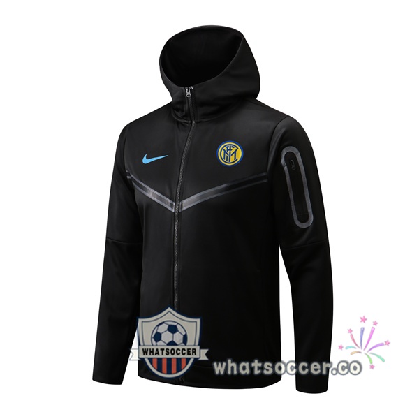 Inter Milan Hooded Jacket Black 2022-2023