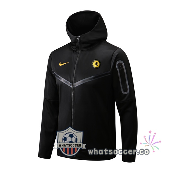 FC Chelsea Hooded Jacket Black 2022-2023