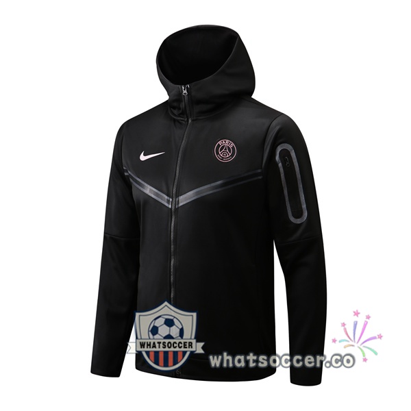 Paris PSG Hooded Jacket Black 2022-2023
