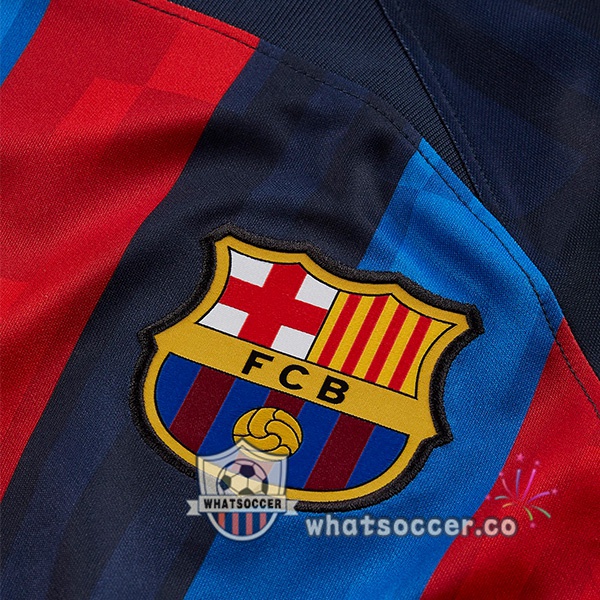 FC Barcelona Home Soccer Jerseys Red Blue 2022-2023