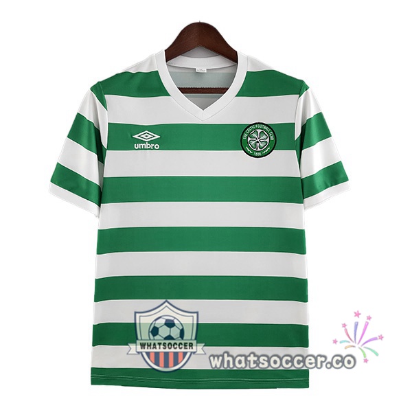Celtic FC Retro Home Soccer Jerseys Green White 1980-1981