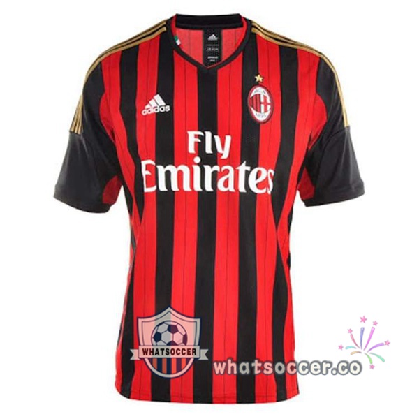 AC Milan Retro Home Soccer Jerseys Red 2013-2014