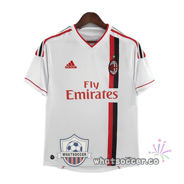AC Milan Retro Away Soccer Jerseys White 2011-2012